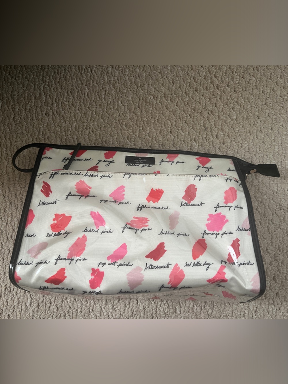 Kate Spade New York large travel toiletry makeup bag